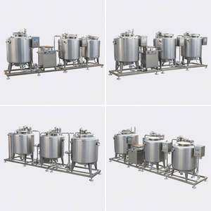 Machine automatique de fabrication de fromage 2000L, ligne de production de yaourt, pompe à moteur, pasteurisation et chauffage/refroidissement en acier inoxydable sanitaire - Product Image 5