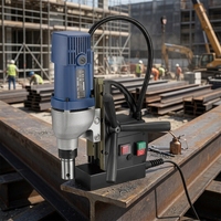 Perceuse à colonne industrielle électrique portable 50 mm à puissance constante, support OEM, 1450 W, base magnétique, double tension, 150 mm