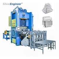 Machine à poinçonner Offre Spéciale de papier aluminium Machine de fabrication de récipient alimentaire à emporter de papier aluminium entièrement automatique haut de gamme de 80 tonnes