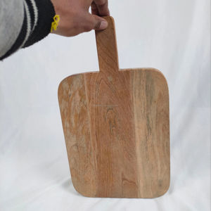 Tabla de Cortar de Madera de Mango de Lujo, Madera Dura Natural con Forma Única para Utensilios de Cocina que Combina Elegancia y Funcionalidad - Product Image 1