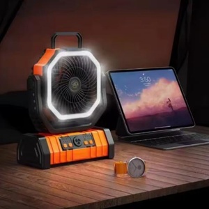 Portable LED Light Air Cooling <b>Fan</b> 20000mAh Battery 4 Speeds <b>Remote</b> <b>Control</b> Digital Rechargeable Ultra-Quiet Camping Table <b>Fan</b> - Product Image 1