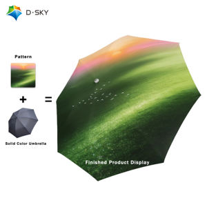 Ombrello da sole completamente automatico di grandi dimensioni 10 costole 105cm diametro aperto antivento 3 volte con Logo regali aziendali - Product Image 1