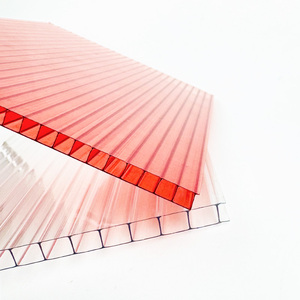 Lámina de Policarbonato Corrugado de Doble <span class=keywords><strong>Pared</strong></span>, Multicolor, de Alto Impacto, Moderna, con Protección UV, para Invernaderos y Techos - Product Image 1