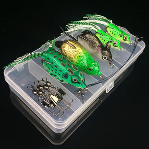 5pcs Set Topwater Rana Del Silicone Del Mouse In Gomma Morbida <span class=keywords><strong>Esche</strong></span> Da <span class=keywords><strong>Pesca</strong></span> Basso <span class=keywords><strong>Esche</strong></span> Ganci <span class=keywords><strong>Esche</strong></span> Set <span class=keywords><strong>con</strong></span> Scatola di Attrezzatura - Product Image 2