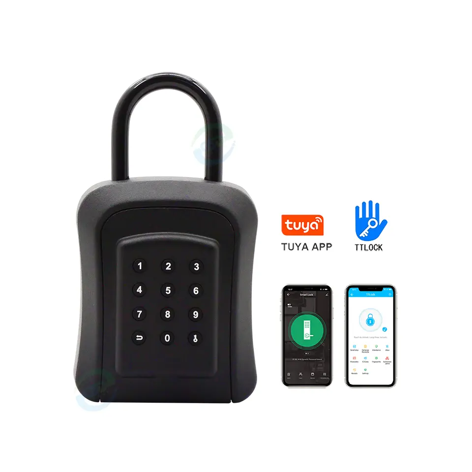 Günstigster wasserdichter Schlüssels afe Tuya Smart Lock Box Sicherheit Smart Keys Speicher für externes digitales Passwort Smart Key Lock Box