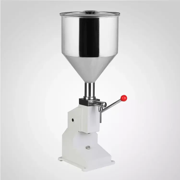 Food grade 5~50ml Manual Filling Machine For sauce liquid and paste Stainless Steel