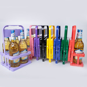 FSE 6 Pack pieghevole riutilizzabile <span class=keywords><strong>in</strong></span> <span class=keywords><strong>plastica</strong></span> PP <span class=keywords><strong>portabottiglie</strong></span> per vino e porta bottiglie di birra raffreddatore e porta regalo - Product Image 6