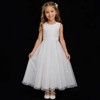 D30305 Vente chaude Robe blanche de première communion pour fille avec veste