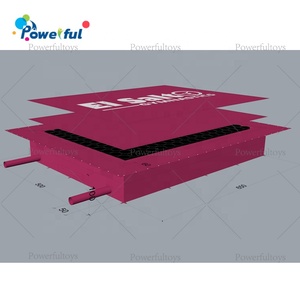 แทรมโพลีนยิมนาสติก บ่อโฟมเป่าลม แผ่นรองรับการกระแทก แทรมโพลีนพาร์คแบบกำหนดเอง เสาเป่าลม ถุงลมนิรภัย - Product Image 2