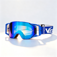Lunettes de motocross magnétiques, système de verrouillage latéral, système roll-off, tear-offs, lunettes de course tout-terrain MX personnalisées