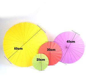 Parapluie en papier vintage chinois DIY, accessoires photo et de danse, parapluie en papier huilé, parapluies de danse pour femmes et filles - Product Image 4