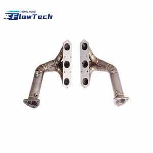 ท่อร่วมไอเสียไทเทเนียมพร้อมแผ่นกันความร้อนสำหรับ Porsche 987.2 Boxster Cayman 2.9L - Product Image 3