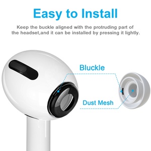 New Bee - Caja de <span class=keywords><strong>6</strong></span> Pares de Fundas de Silicona Blancas para Auriculares, Repuestos de Tapones para Auriculares con Caja para <span class=keywords><strong>Airpods</strong></span> <span class=keywords><strong>Pro</strong></span> - Product Image 2