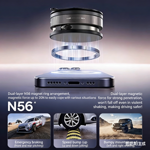 Soporte Magnético Ajustable 360° para Teléfono Móvil con Succión al Vacío para Parabrisas, Tablero y Ventana de Coche, Compatible con iPhone 17 Pro Max - Product Image 5