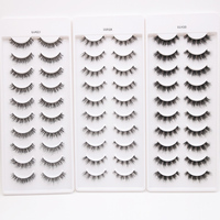 Faux Cils 3D en vison naturel, 5/10 paires, Volume dramatique, Extension de Cils, maquillage, Faux Cils réutilisables