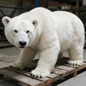Oso Polar Animatrónico de Resina Personalizado para Interiores, Modelo Realista de Animal Ártico para Centros Comerciales, Parques Temáticos de Hielo, Casas de Juegos, Jardines y Zoológicos - Product Image 5