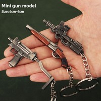 Mini Llavero de Aleación Metálica con Diseño de Pistola, Moderno y Artístico, para Hogar y Oficina