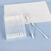 Coton-tiges jetables en PP pour démaquillage, pré-remplis, à tige cassable, robustes, non-déformables, double extrémité pointue pour lèvres et eye-liner