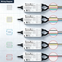 Contrôleur LED WiFi 5 en 1 Gledopto GL-C-801W, étanche IP67, contrôle par application Smart Life, variateur 5 canaux 15A 720W 50M