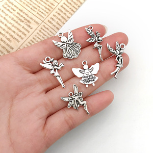 New Unique Fine Jewelry Pendants <strong>Charms</strong> <strong>Silver</strong> Metal Alloy Beads Angel fairy Dancer Cupid Ornament Antique Beads <strong>Charms</strong> Pendant - Product Image 3