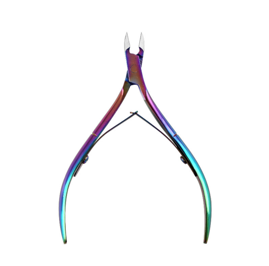 Дизайн ногтей маникюрные ножницы парикмахерские инструменты из нержавеющей стали двойная ластовица, удаляет мертвую кожу обжимные клещи для удаления кутикулы Машинки для стрижки ногтей D-501 волшебный цвет титан