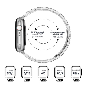 Compatible <span class=keywords><strong>Apple</strong></span> <span class=keywords><strong>Watch</strong></span> Bands 49mm 45mm 44mm 41mm, acero inoxidable iWatch Band correa de metal para <span class=keywords><strong>Apple</strong></span> <span class=keywords><strong>Watch</strong></span> Series Ultra <span class=keywords><strong>8</strong></span> 7 6 5 - Product Image 2