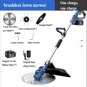 Power Tool Brushcutter Lawn Mower With Cord <b>String</b> Trimmer for <b>Gardening</b> LM-21V-08 21V Lithium Battery Long-lasting Power for Ef - Product Image 3