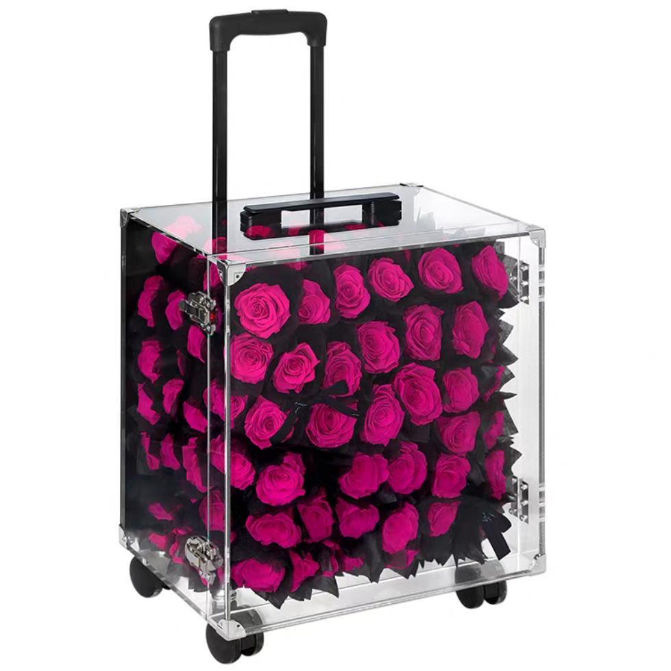 109 pale red roses (40*27*40)