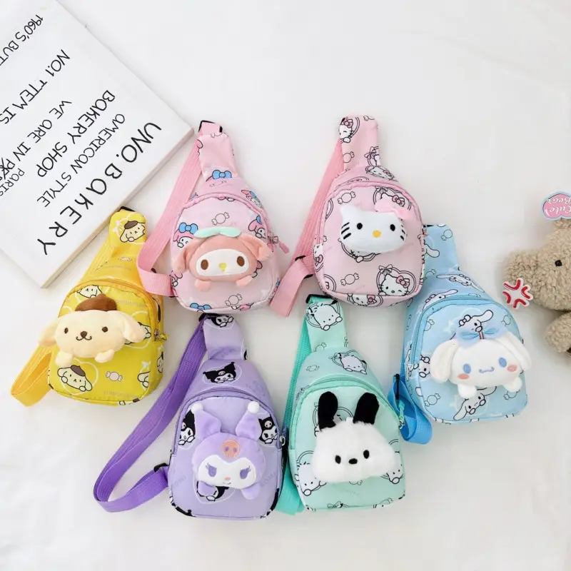 Cartoon Sanrioed Cinnamoroll My Melody School Bag Cute Kuromi Sanrioed Bag Kuromi Crossbody Bags