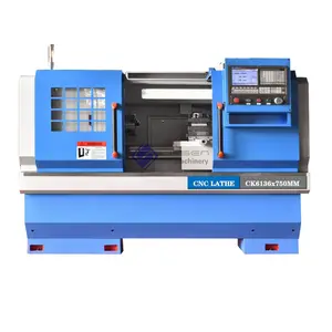 แบนเตียงเครื่องกลึงCNC CK6136ความแม่นยำสูงCNCเครื่องกลึงโลหะเครื่องกลึงโลหะ