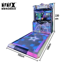 Machine d'arcade grand format à monnayeur pour un joueur, jeu de danse fluorescent, équipement de divertissement pour enfants, garantie 1 an