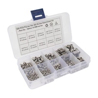 Kit de 360 vis M2 M2.5 M3 en acier inoxydable KM, finition noire, à tête plate Phillips, pour ordinateurs portables, ordinateurs et lunettes