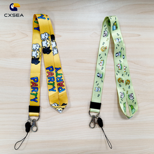 Length 45cm Digital Sublimation Polyester Portable Lanyards for Working Office Use with Metal Clip for Promotional Activities