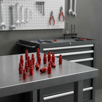 American M-type ColorFit M-Style Red 1/4 \ "NPT Male Plugs Aluminium Air Drill Box 20 OEM Customizable Pneumatic Tools