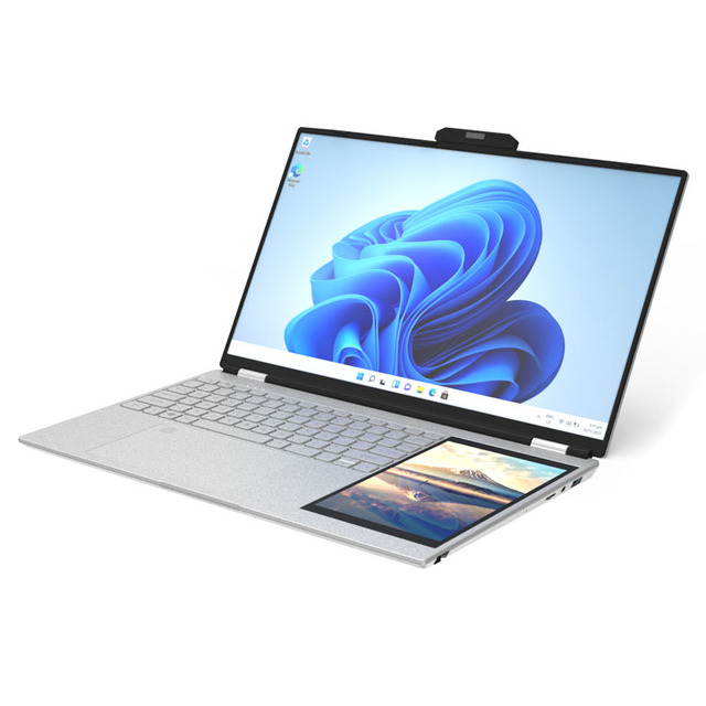 7iinch + 15.6inch Dual Screen Touch Business Laptop Customized 1920*1080 IPS 16GB 32GB RAM 512GB 1TB SSD Backlit Keyboard Laptop