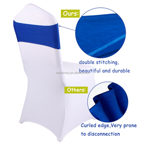 50 Lazos de Licra Azul Rey para Sillas de Boda, Lazos para Sillas, Bandas Decorativas para Fiestas, Cumpleaños, Banquetes, Eventos, Decoración para Baby Shower - Product Image 3