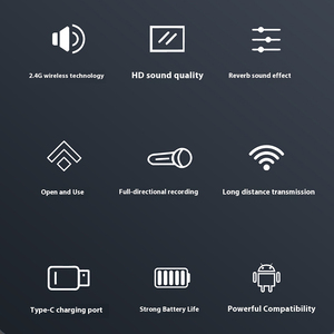 3-in-1 Wireless USB <strong>Microphone</strong> Clip for Recording Interview <strong>Vlogs</strong> YouTube TikTok Computer <strong>Android</strong> iPhone Portable Lavalier Mic - Product Image 2