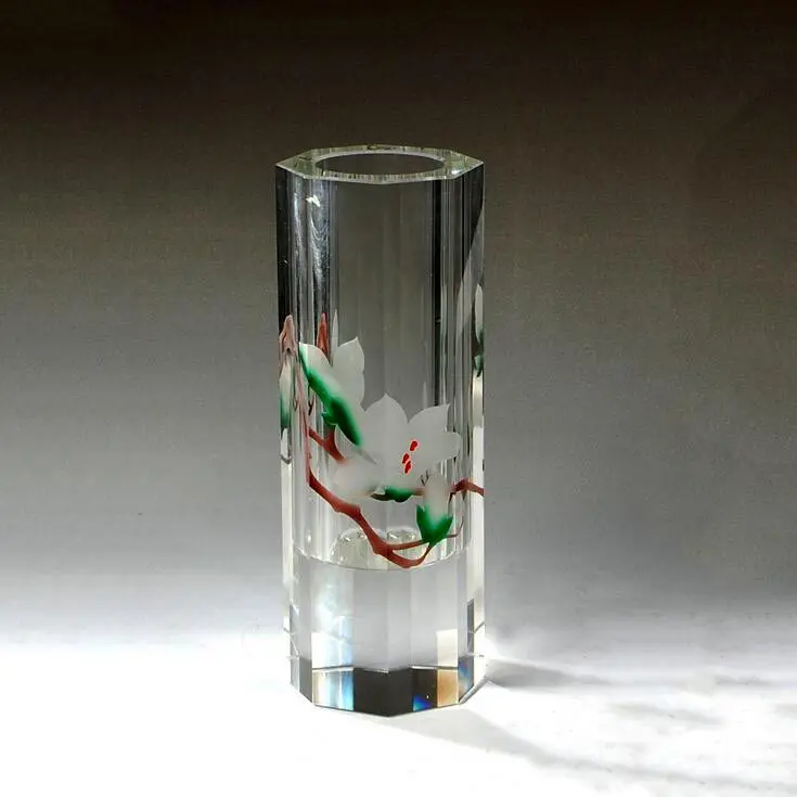 新しいアンティーク製品クリアカスタムデザインクリスタルガラス花瓶ウェディングテーブル/ホームギフト装飾