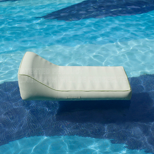 Bán buôn Inflatable hồ bơi Lounger Float với vải có thể tháo rời Bìa thổi lên nổi ghế PVC bãi biển không khí Sofa giường - Product Image 2
