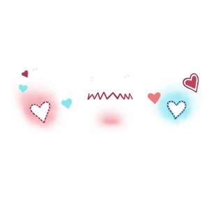 Adesivi creativi simpatici per il viso atmosfera festiva Stencil Stencil usa e getta temporaneo tatuaggio finto per il viso Body Art - Product Image 2