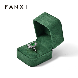 Cajas de Regalo de Joyería de Lujo FANXI, Material de Gamuza para Anillos, Aretes, Collares y Brazaletes, para Cajas de Joyería de Marca - Product Image 2