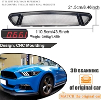 Grille supérieure avant en fibre de carbone véritable pour Ford Mustang 2015-2017 GT et Shelby GT350 EcoBoost Coupé – Amélioration