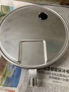 10 "(250 मिमी) एन 837-1 स्टेनलेस स्टील दबाव गेज-बड़े डायल, 1/2" बस्प थ्रेड, 0-18bar/260pi रेंज - Product Image 4