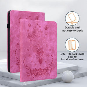 Funda para Lenovo Idea <span class=keywords><strong>Tab</strong></span> Pro de 12.7 Pulgadas con Diseño de Flores en Relieve, Soporte, Ranuras para Tarjetas, Protección Total, Cubierta de Cuero PU para Tablet - Product Image 6