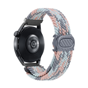 Nylon elástico Sport Loop BANDA DE REPUESTO elástica patrón de fibra de carbono para <span class=keywords><strong>Samsung</strong></span> <span class=keywords><strong>Watch</strong></span> 6 20mm/22mm hebilla de reloj - Product Image 3