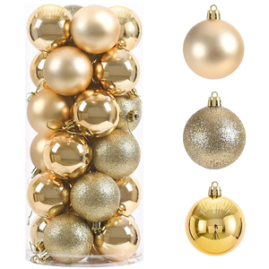 Venta al por Mayor Directa de Fábrica, Bolas de Navidad de Plástico al Mejor Precio para un Estilo Festivo, Tamaño de 3cm a 50cm, OEM, ODM, Bola de Navidad - Product Image 5