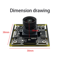 USB2.0 High-Speed 8MP 4K IMX415 Kameramodul 3840×2160 Gesichtserkennung DMIC FF MF 95 Grad DFOV Mini-Format
