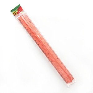 Regla de Avión de Plástico Transparente Multicolor de 30 cm (12 Pulgadas) con Logotipo Personalizado, Multifuncional, Recta, con Asa, para Niños Escolares - Product Image 5