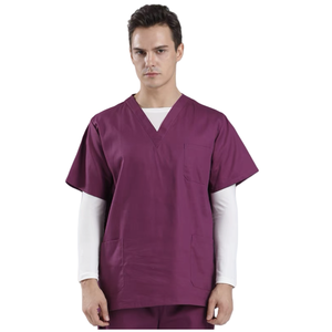 Conjunto de uniforme médico de dentista de poliéster de algodón elástico a la moda de fábrica - Product Image 4