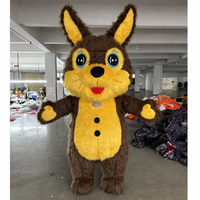 Costume de mascotte de sanglier gonflable personnalisé, en peluche, pour adulte, pour Halloween, événements publicitaires